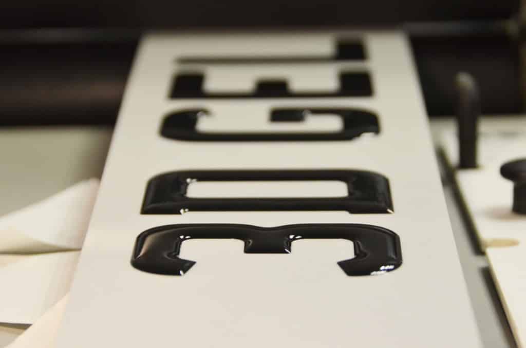 3D Gel Number Plates
